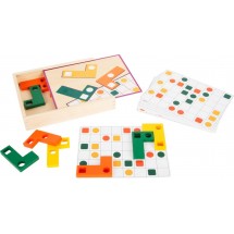 Geometrinių formų kaladėlės – Montessori žaislas